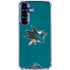 NHL San Jose Sharks Distressed Galaxy S25 Clear Case
